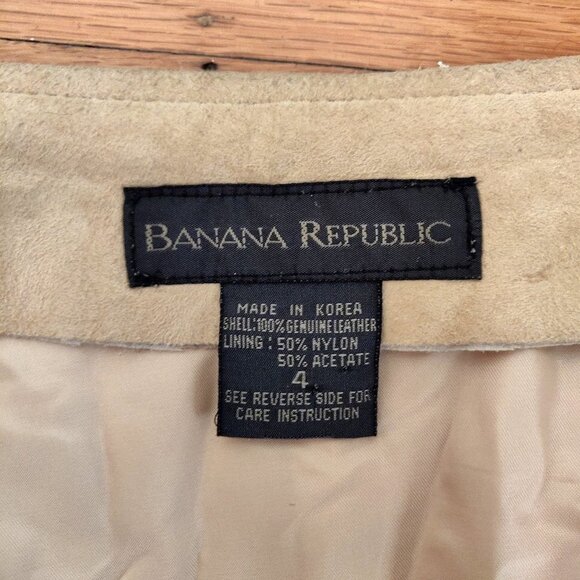 Vintage Banana Republic Genuine Suede Skirt - Picture 5 of 7